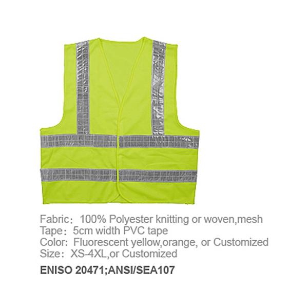 Eniso 20471, ANSI/Sea107 Warning Roadway Safety Reflective Vest