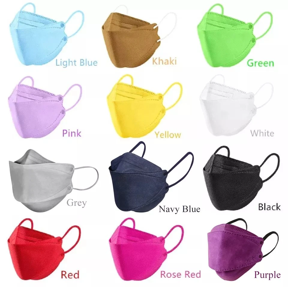 Kf94 Máscara coreana para adultos de moda con OEM Personalizar desechable Kf94mask Facemask con forma de pez