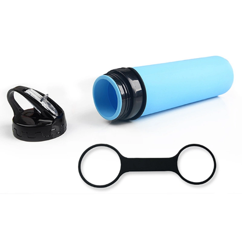 Promotional Gifts Silicone Collapsible Soft Leafproof Bicycle Water Bottle 650ml