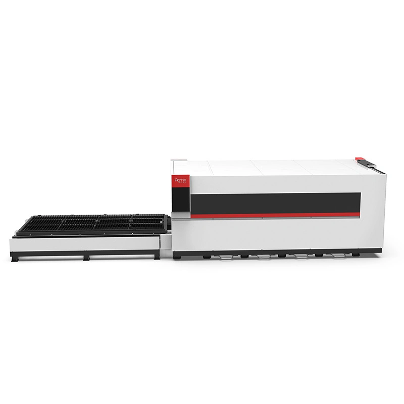 Lp-3015D High Effective Exchange Table Fiber Laser Cutting Steel/Aluminum Plate Machine with Protective Cover