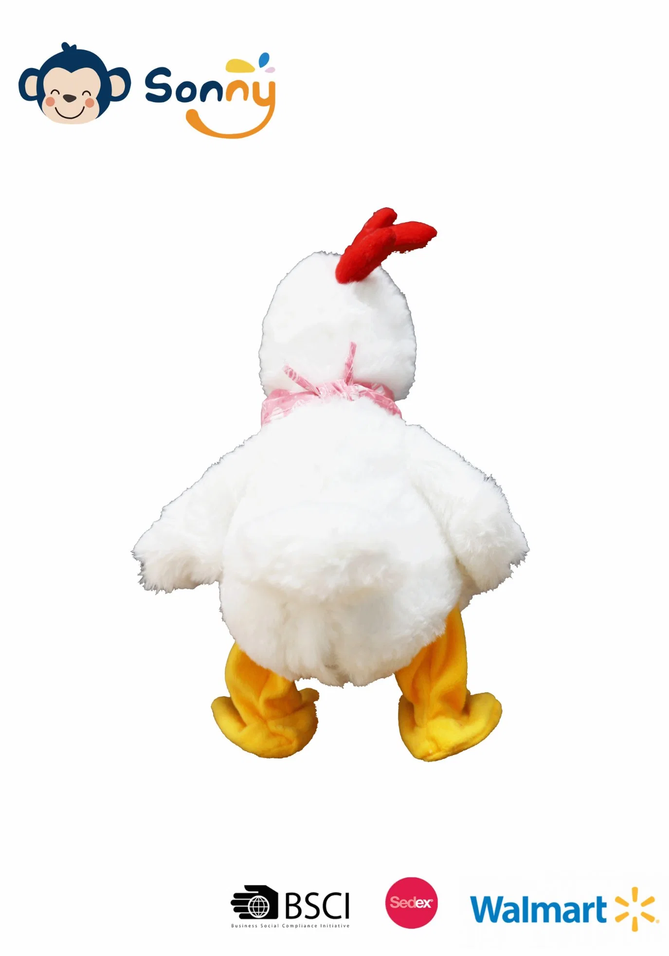 Easter Gift Dancing Musical Cock & Hen Plush Toy Wholesale/Supplier Stuffed Toy Easter Gift