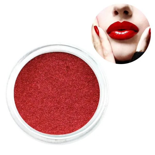 Cosmetic Grade Synthetic Mica Pigment, Blood Red Pearlescent Pigment