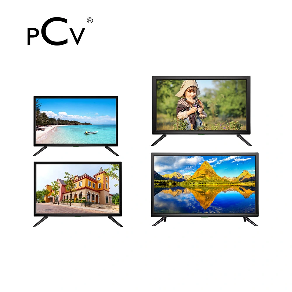 Écran plat de télévision fabriqués en Chine ou de la Malaisie TV LCD 22 téléviseurs LED 24 pouces HD 2K UHD TV LCD à LED