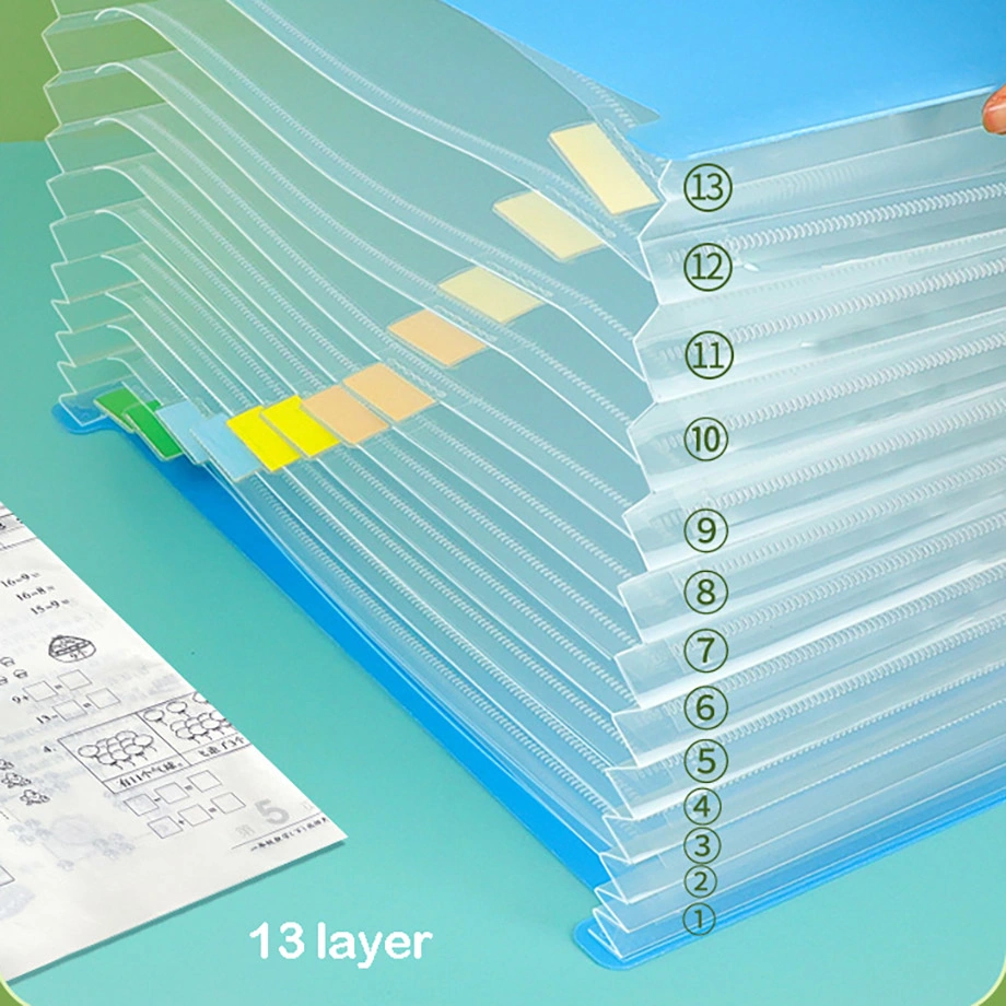 Support de rangement de dossiers de documents transparent extensible rangement de dossiers de rangement de dossiers Sac de lime