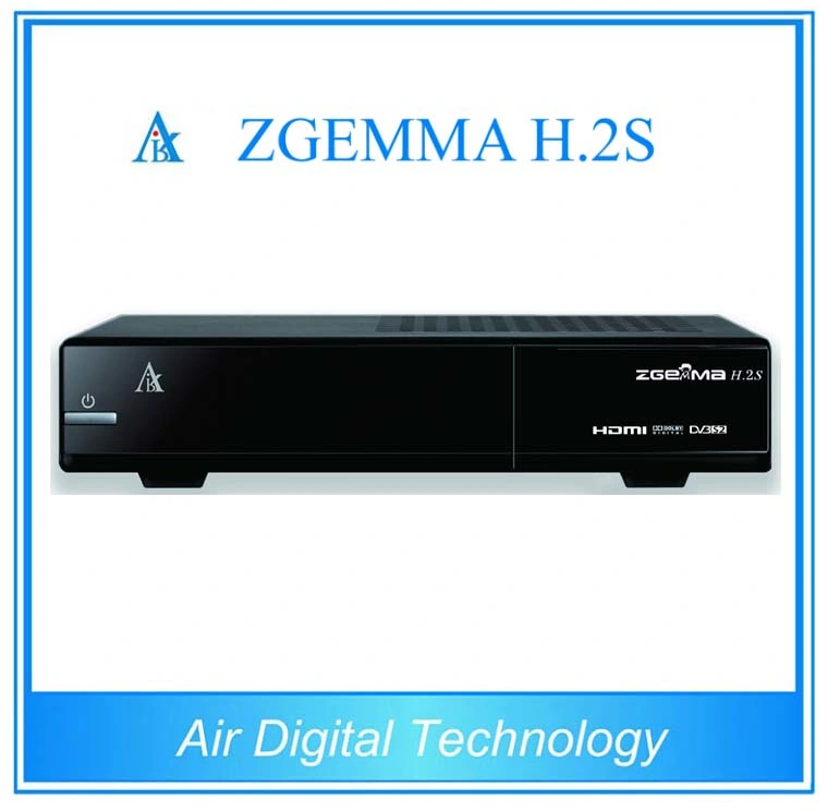 Zgemma H. 2s Multimedia Linux Set-Top Box مع Dual DVB-S2 Tuner، دعم 1080p، قارئ البطاقات الذكية، USB PVR، ودعم EPG