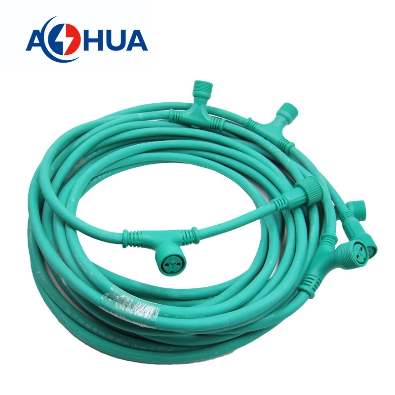 China Hot Sales LED Light Strip T Type Splitter Cable Connector IP 67 2pin 3 Pin 4 Pin 3ways Multiple Branches Cables Connector for Plant Growth Light
