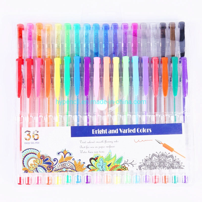 مكتب مدرسة القرطاسية فن إمداد 36PCS جيل قلم