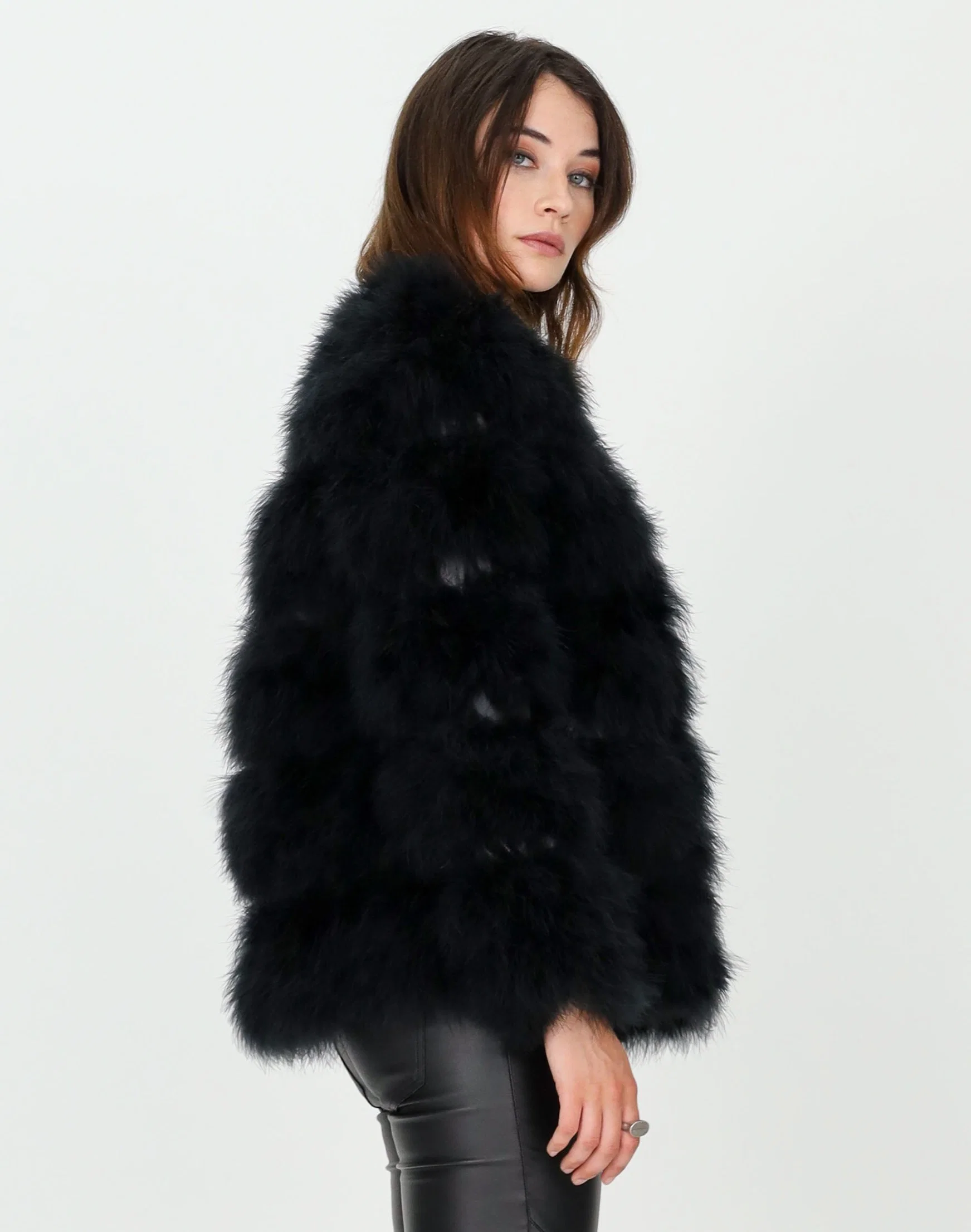 Women's Winter Fasional Long Sleeve Fur Coat