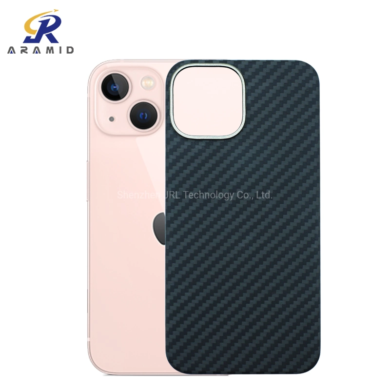 Professional Aramid Fiber Real Body Armor Material Phone Case Made in China Phone Cover for iPhone 13 Mini