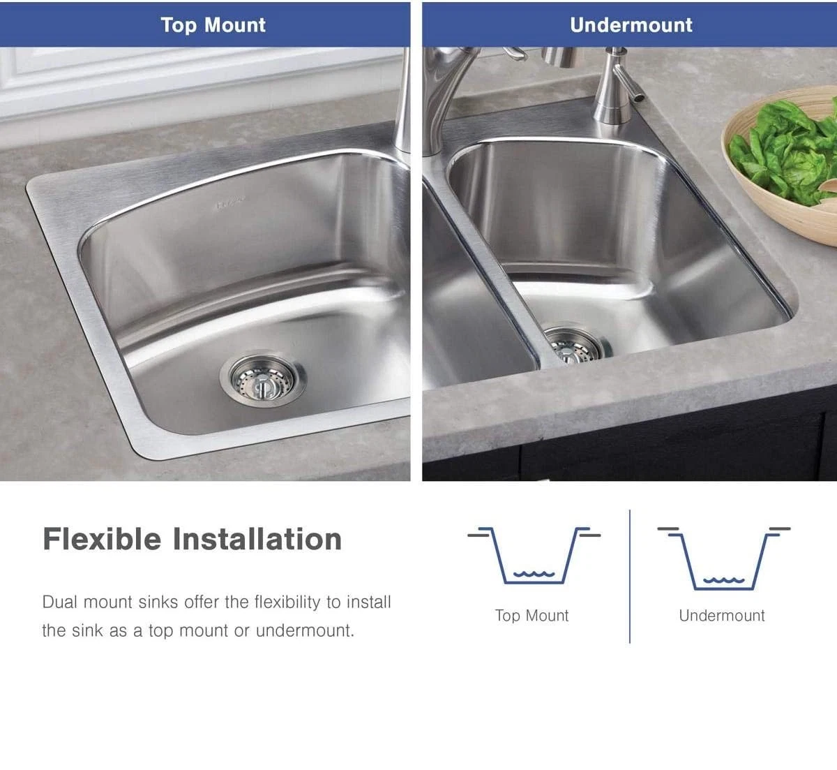 Walnut Kitchen Sink 304 Stainless Steel Silver Nano Large Single Slot Thicken Vegatable Basin with Drain Accessories Undermount