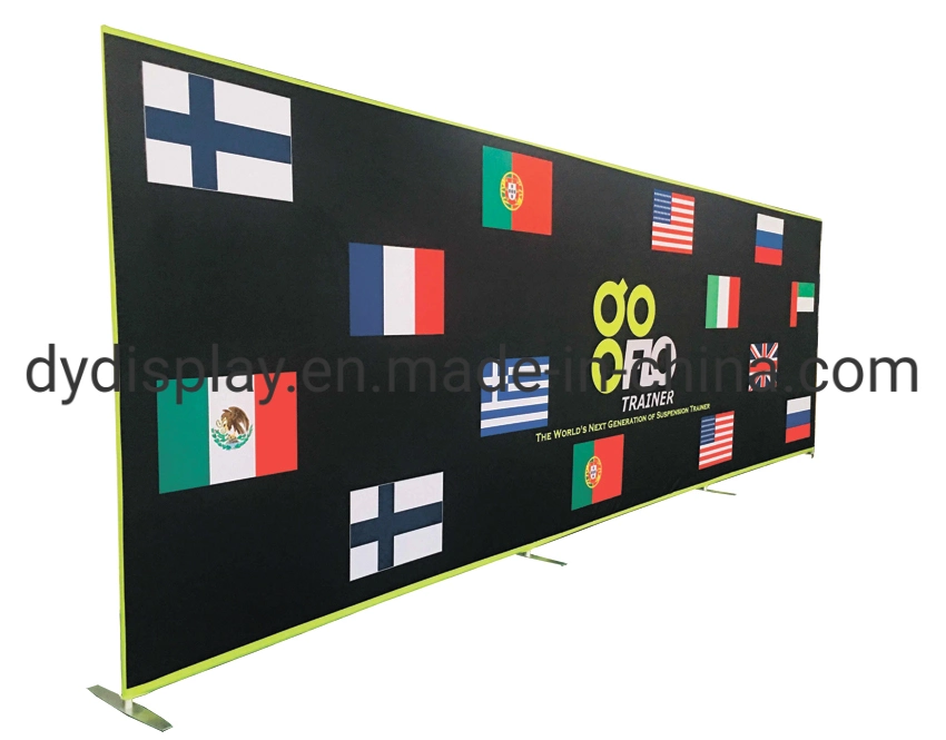 Straight Aluminum Advertising Display Rack Tension Fabric Banner Stand