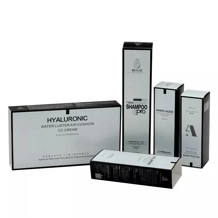 Custom Skin Care Box Cosmetic Carton Folding Packaging Custom Printed Cosmetic Paper Box Packaging Bag