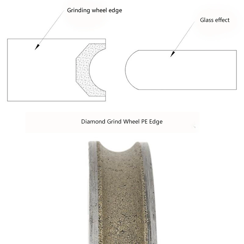 Diamond Grinding Wheel PE Edge Pencil Grinding Wheel for Glass