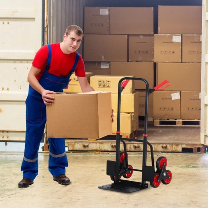 Transport Folding Hand Truck - Heavy Duty Steel Trolley