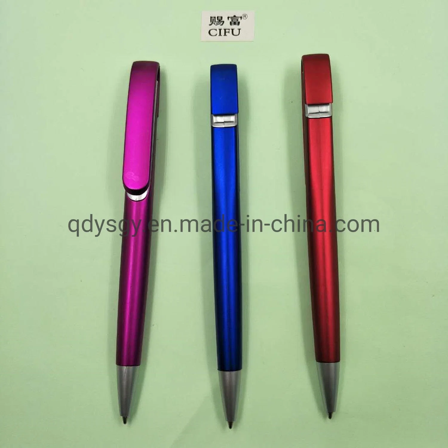 Promotional Gift 1.0mm Tip Diameter Plastic Ball Pen