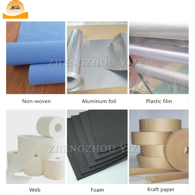 Non Woven Textile Fabric Roll Aluminum Foil Slitting Cutting and Rewinding Machine Decorative PVC Pet Film Thermal Paper Slitting Machine