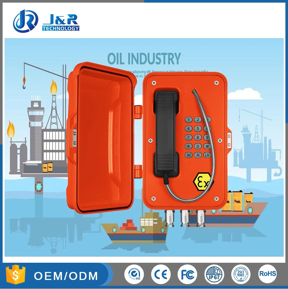 Water Resistant Industrial Explosion Proof Telephone, Power Station Atex Certified Telephone