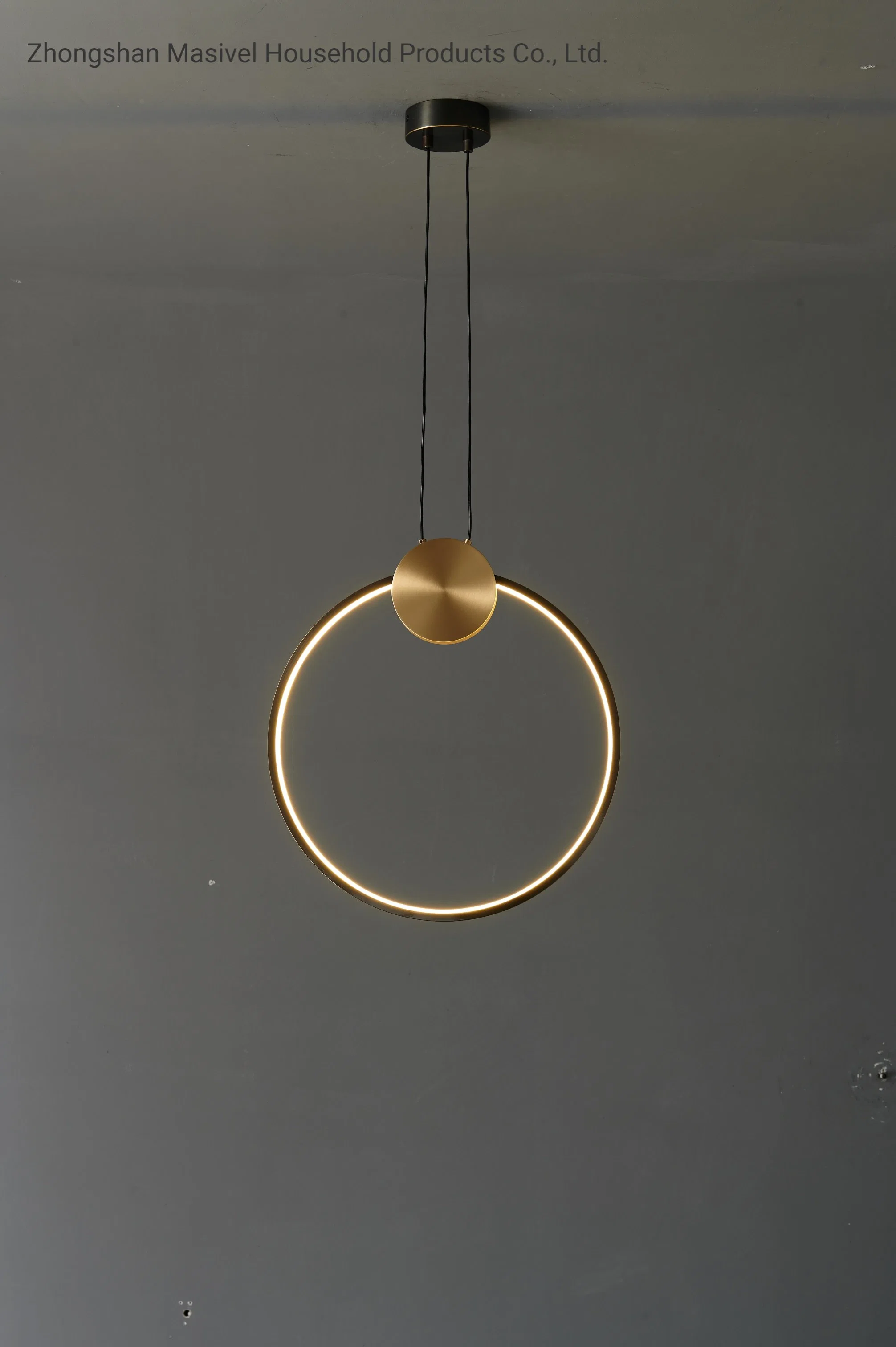 Masivel CE ETL Euro modern Decoration Indoor Lamp Circular Ring LED Chandelier Pendant Lighting