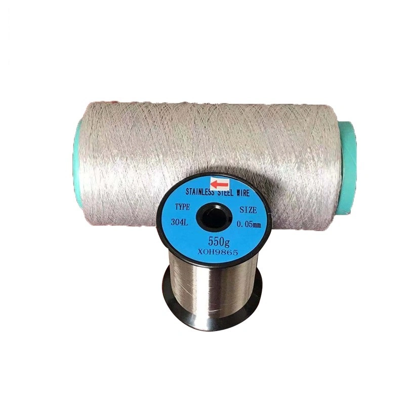 High Quality China 304, 304L, 316, 316L Ultra Fine Thin Stainless Steel Wire for Weaving/ Gloves