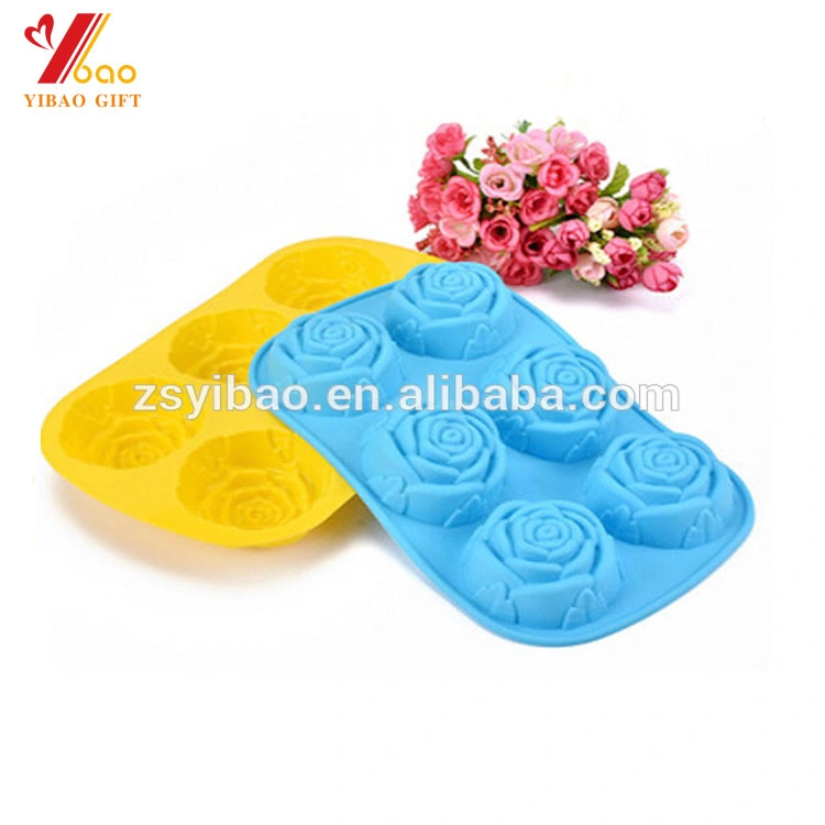 High quality/High cost performance  Custom Flower Shape Logo Silicone Ice Mold Cake Mold Chocolate Mold for Bakeware (XY-CM-376)