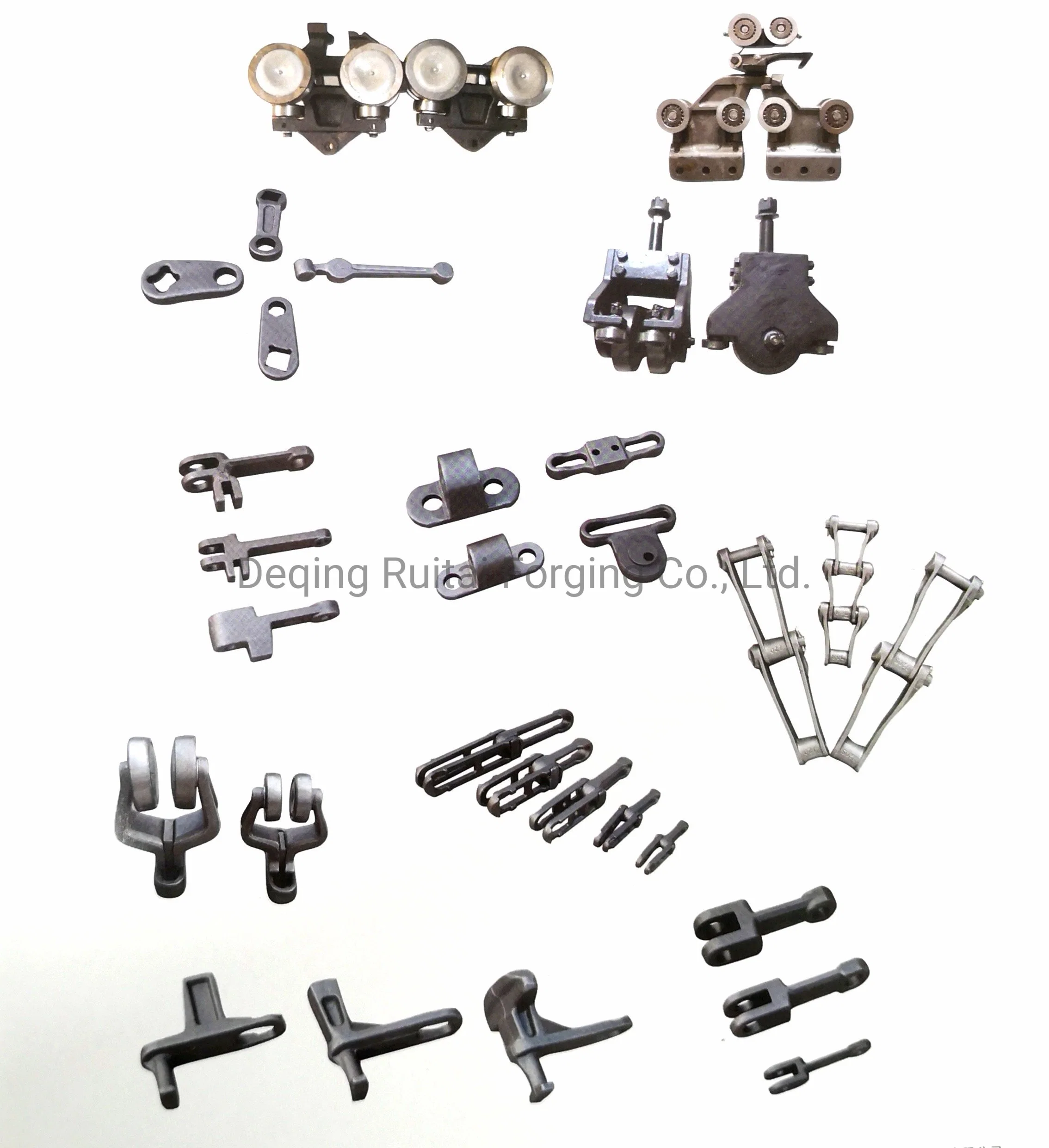 Geschmiedete Förderband Halterung Trolley X458 Stahl Schmieden abnehmbare Kette und Kohlenstoffstahl Standard Industrie Link Kette mit geschmiedeten Maschinenteil