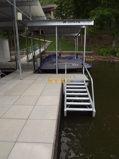 China Brand Marine Aluminum Step Ladders with Handrail