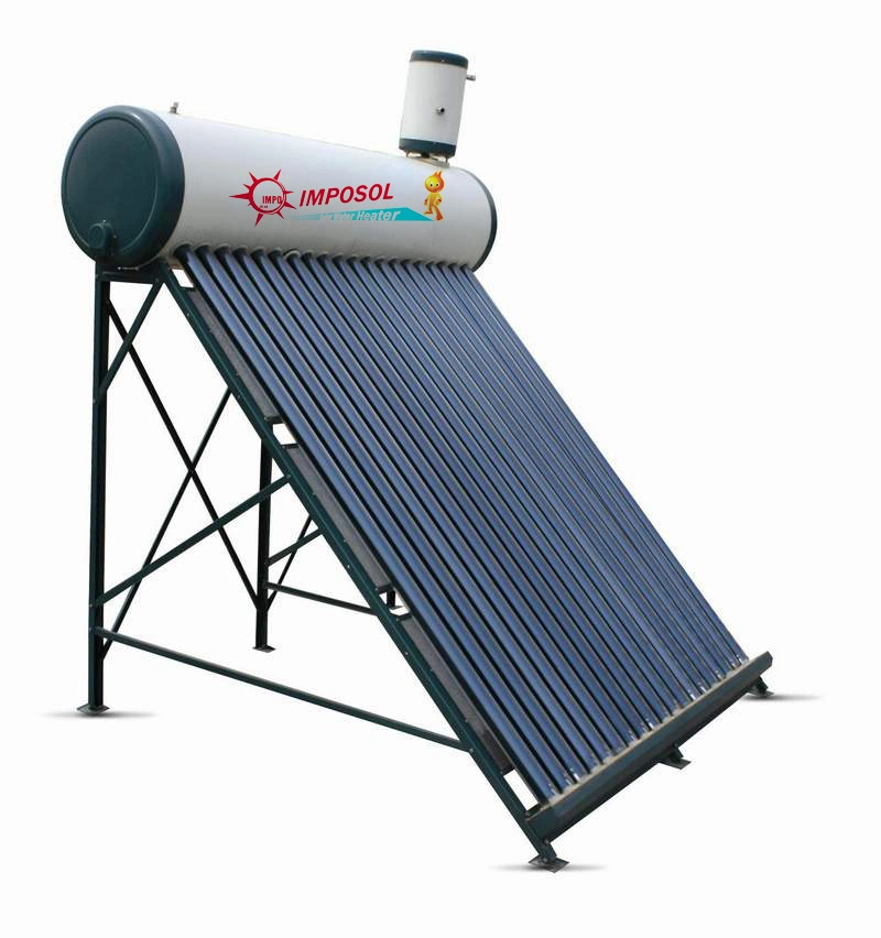 100L-300L Calentador de agua solar de tubo de vacío de acero galvanizado sin presión