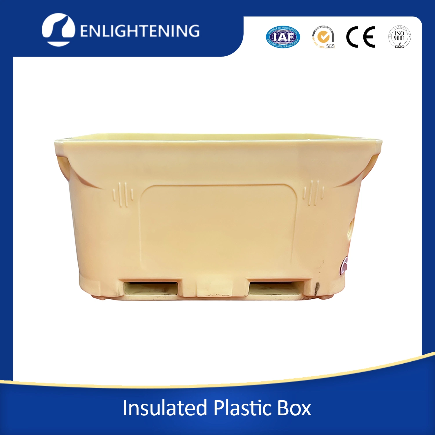 Polyethylene Material Arge Capacity Insulated Fish Container