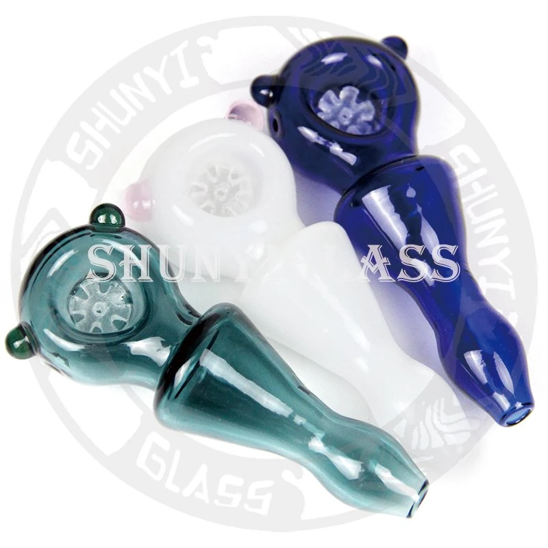 Factory High quality/High cost performance  Hand Pipe Portable Pocket Pipe Glass Smoking Pipe for Gift