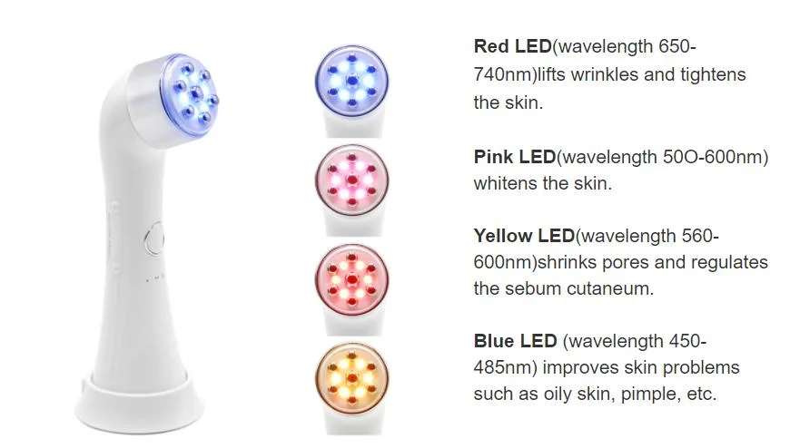 3 in1 RF LED Vibration Device cara Belleza cara Equipo