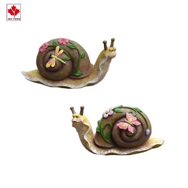 Cheap Handmade Crafts Resin Snail Figurine Garden Decor