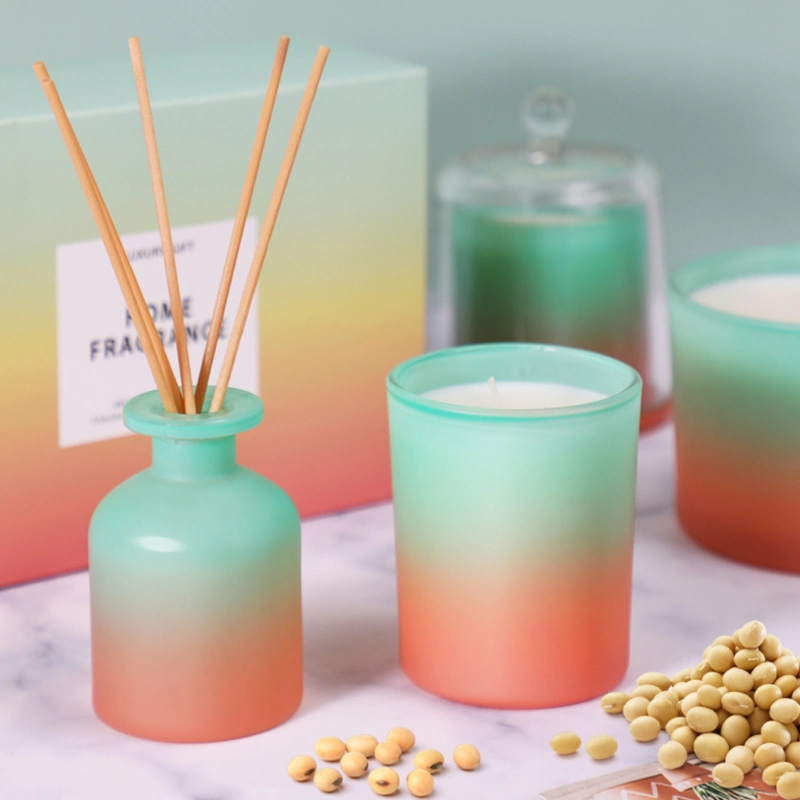Wholesale of Promotional Gifts Aromatherapy Combination Set No Fire Fragrance Set Scented Candle Family Corporate Gift