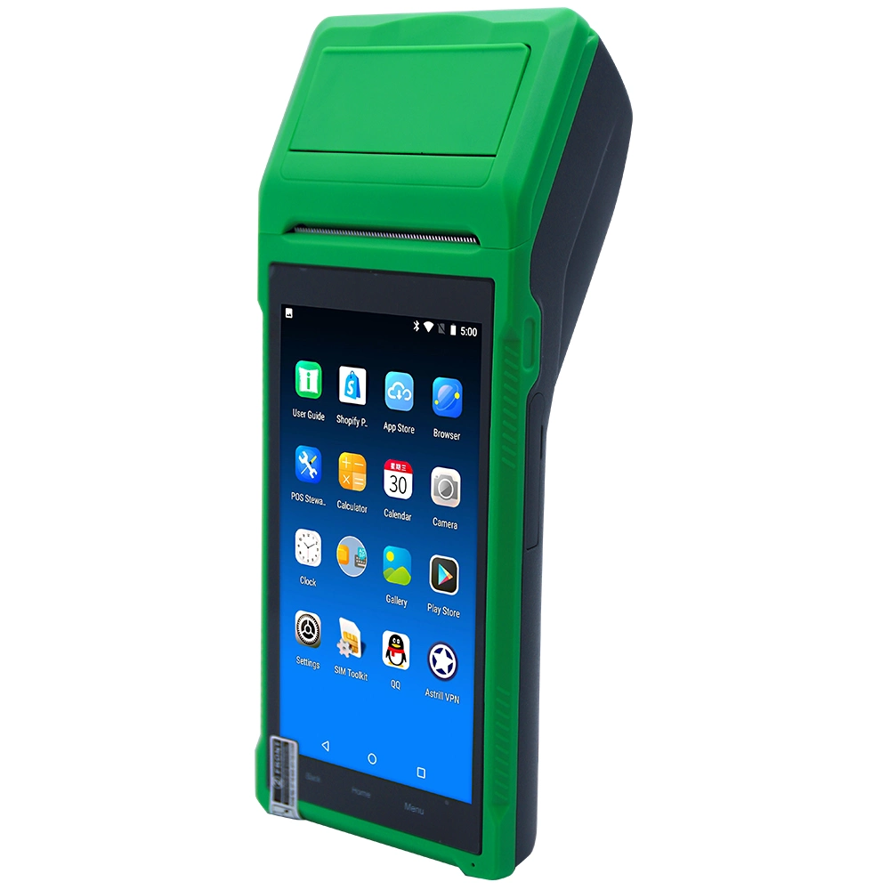 الجهاز المحمول باليد Android 8.1 All in One POS Terminal Machine مع الطابعة