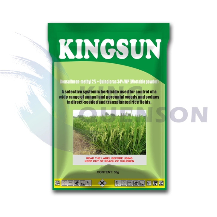 El rey Quenson Weedicide efectiva alta Bensulfuron-Methyl Tc del 96% 30% Wp