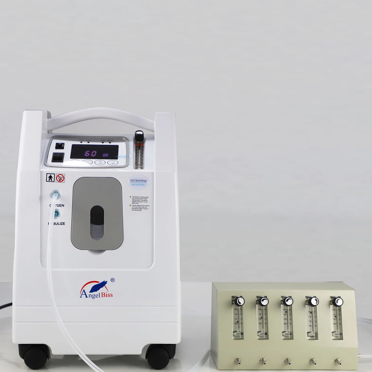 Portable Oxygen Machine with 5-Way Divider