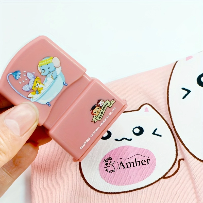 Cute Fashion Design Custom Name Stamp Kids Name Flash Stamp