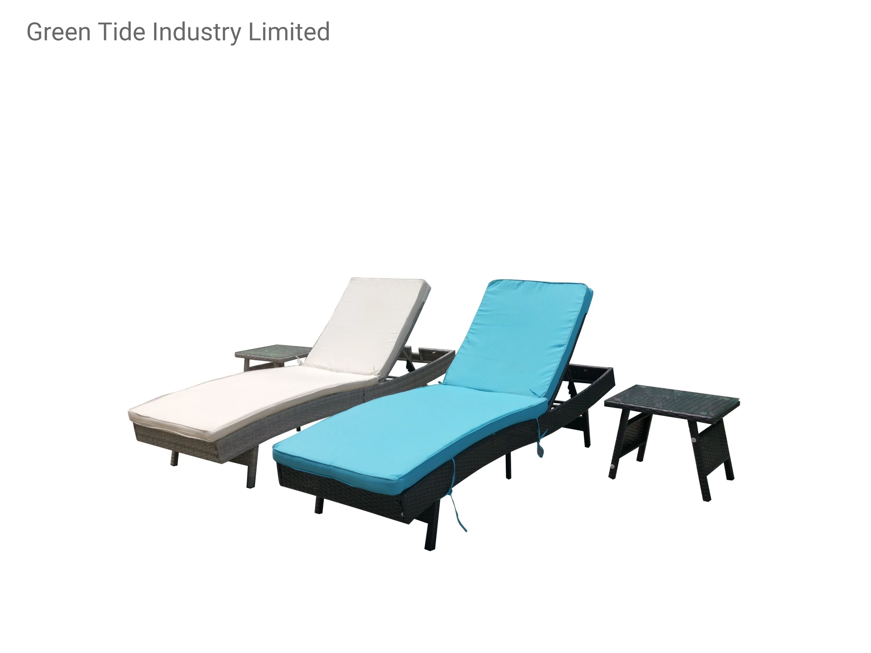 Portal Adjustable Folding Reclining Sun Lounger Beach Bed in Stock