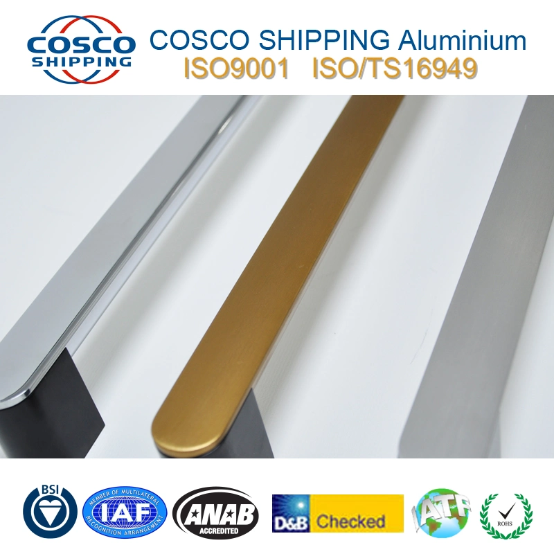 OEM/ODM Aluminium Extrusion Handle with Various Finishes (ISO9001: 2015 & RoHS certificated)