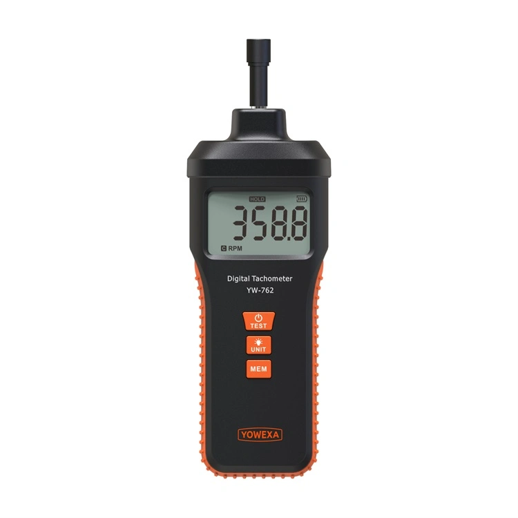 Yw-762j Contact Rotating and Line Speed Tester Digital Tachometer Rpm Meter