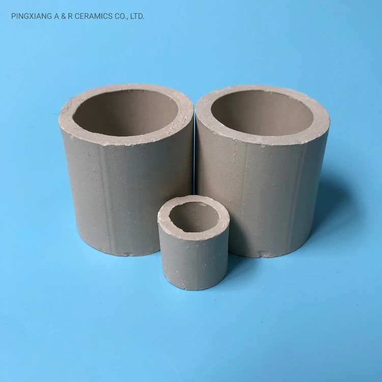 Custom Ceramic Raschig Ring for Chemical Fillings Ceramic Saddles Supplier