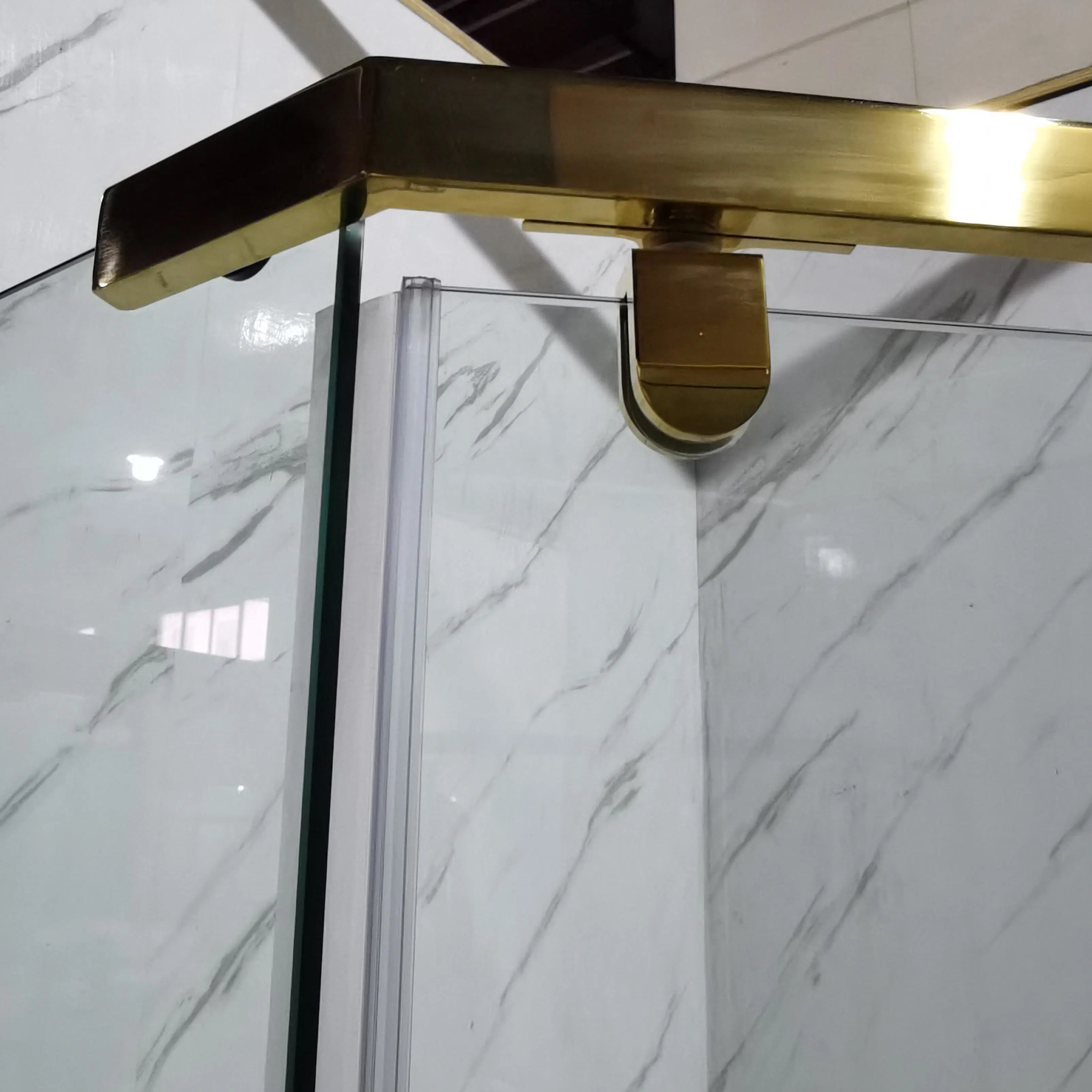 Golden Pivot Shower Door Quadrant Shower Enclosure Shower Cabin Shower Room China Manufacture