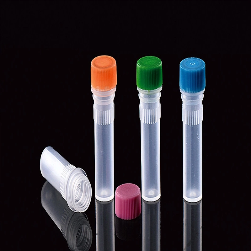 Plastic Test Tubes Screw Caps Bottle Vial Storage Container for Lab