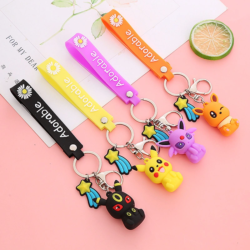 High quality/High cost performance Silicone Keychain Wholesale/Supplier Anime PVC Keychain