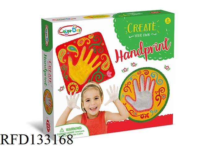Educational Toys DIY Handmade Handprint Plaster Set Drawing Set for Kids Learning