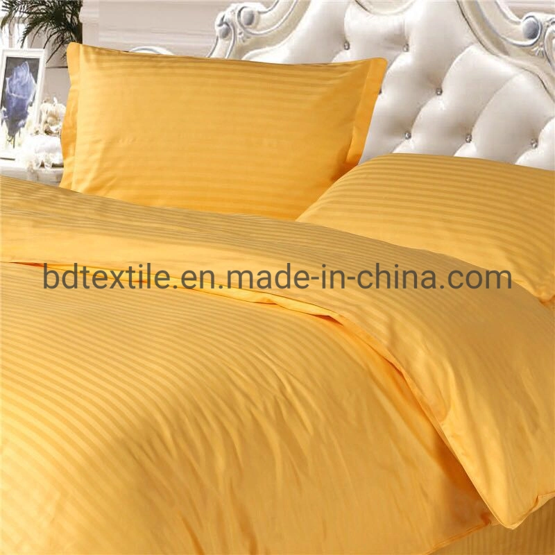 Grade a Polycotton Stripe Hotel Bedding Sets Fabric