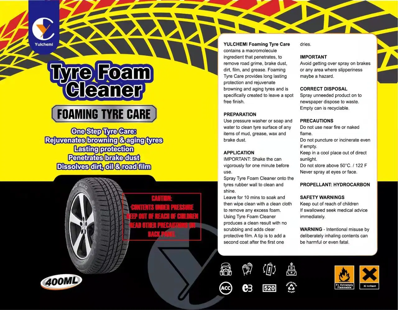 Tyre Cleaning Products Car Wheel Brake Dust Removal Spray Wheel Cleaner Spray