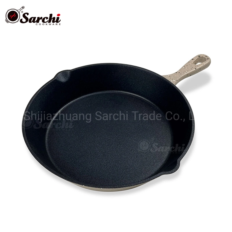 Customized Maifanite Color Silicone Oil Cast Iron Skillet