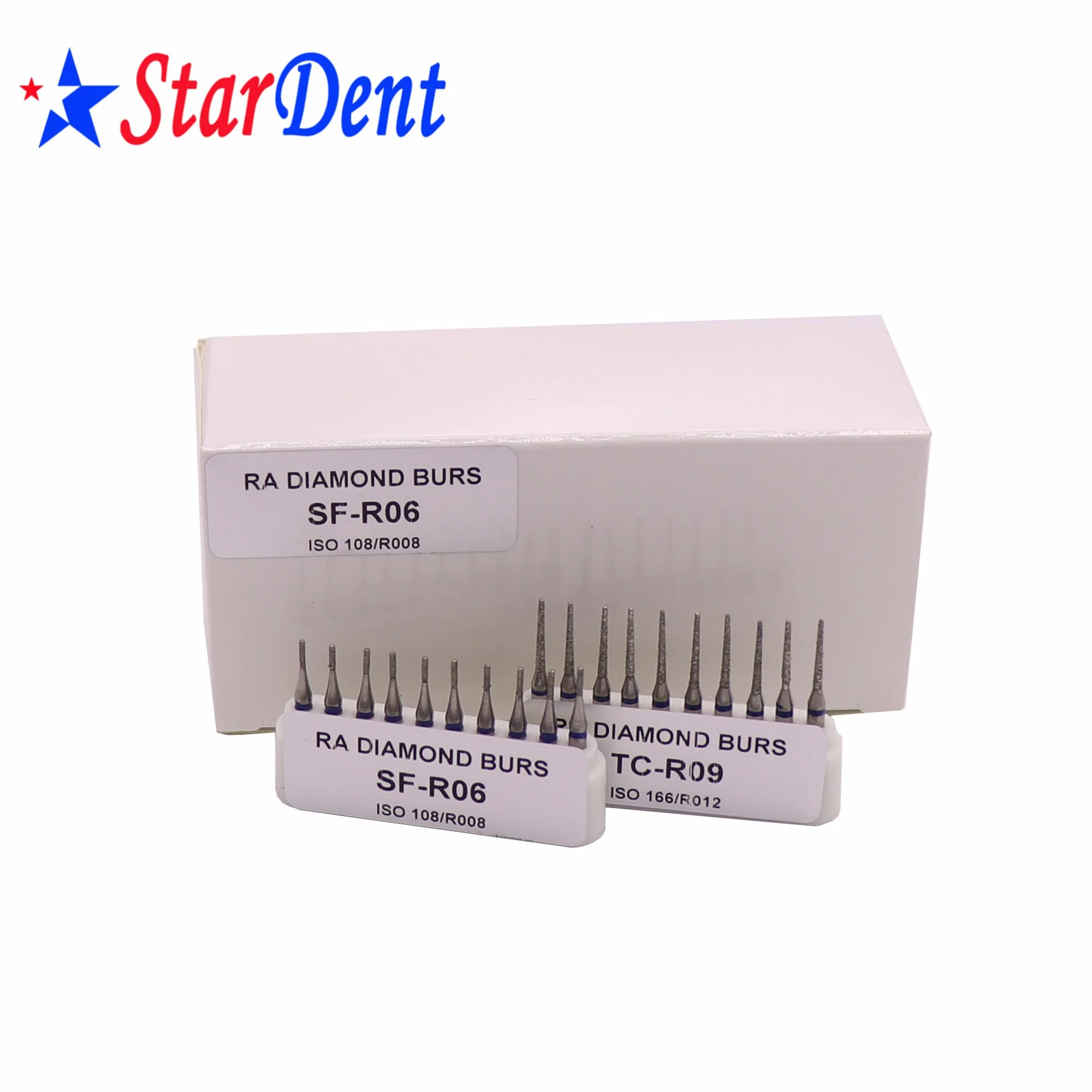 Dental Ra Diamond Burs with Good Quality Bur for Low Speed Handpieces