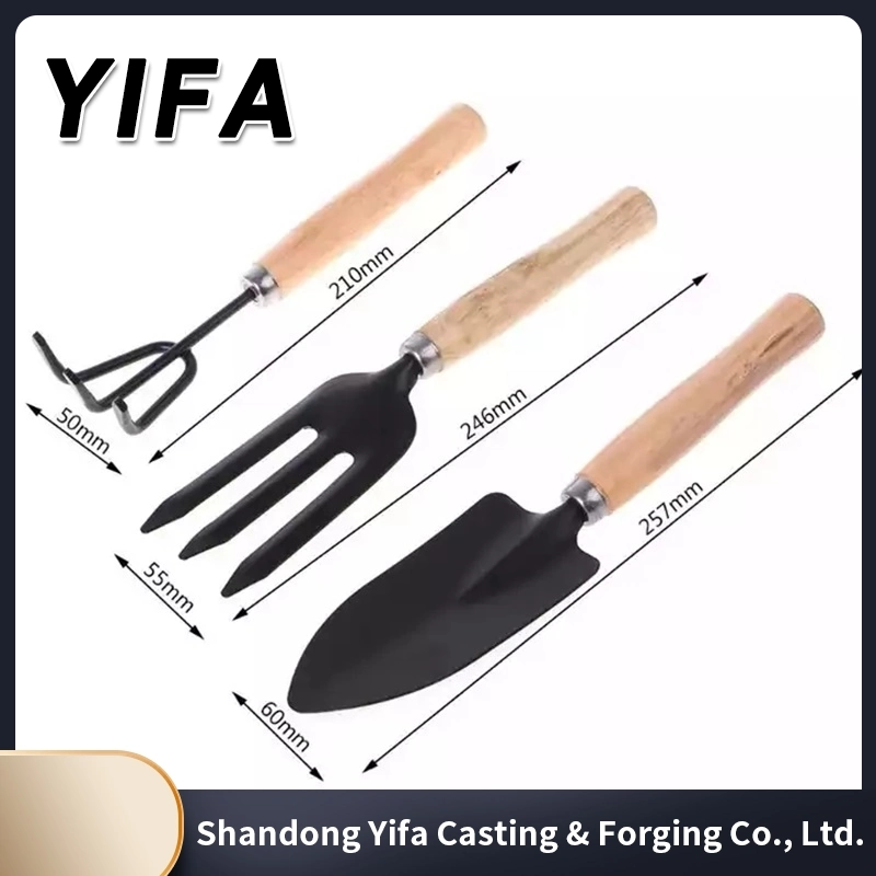 Made in China Venta caliente 5pcs conjunto de herramientas de jardín con mango de madera para las ventas