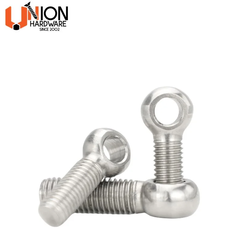 Factory Direct Supply Stainless Steel SUS 304 SUS316 Lag M6 M8 N10 Eye Bolts with Collared Head